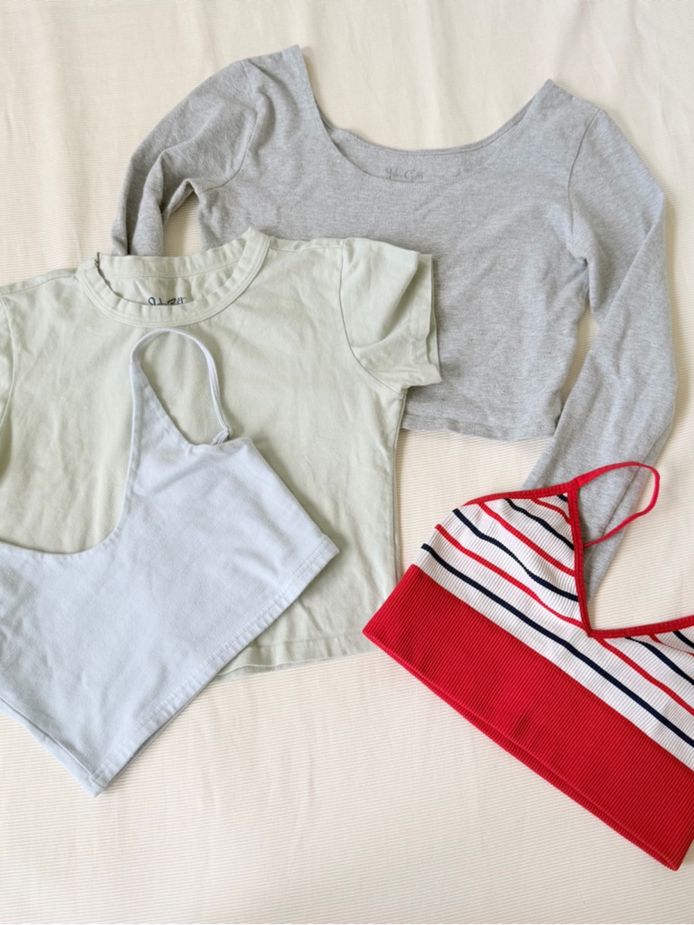 John Galt Zara Set of 4 Tops Bra Tank Shirt Casual Travel Clothes Size OS